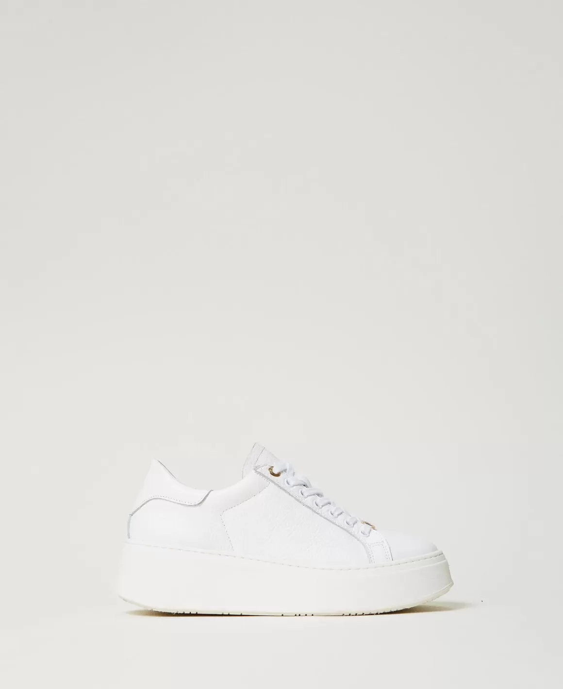 TWINSET Milano Chaussures Plates | Baskets*Baskets En Cuir Blanc