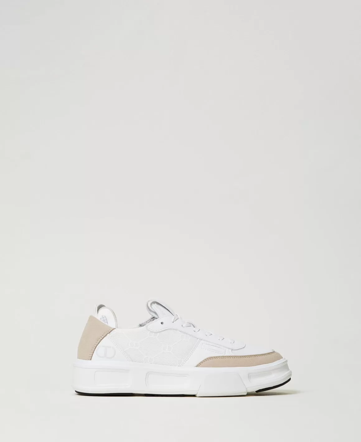 TWINSET Milano Chaussures Plates | Baskets*Baskets Fessura Color Block Blanc