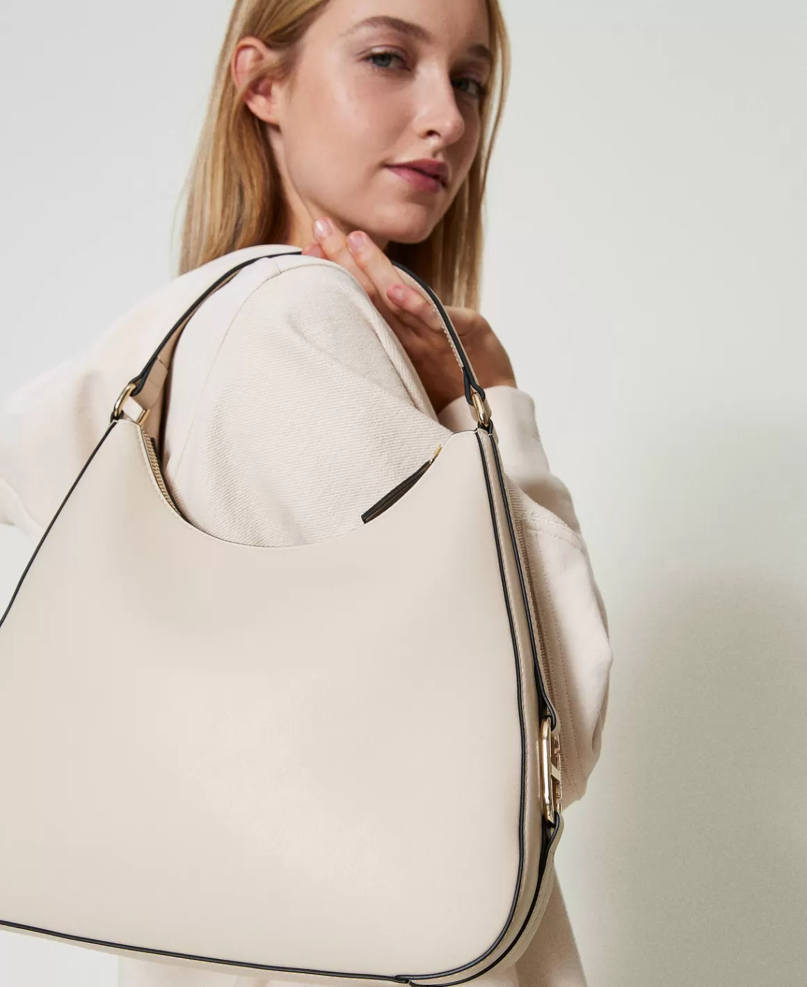 TWINSET Milano Besaces | Sacs Porté Épaule*Besace Avec Boucle Oval T Blanc « Old White »