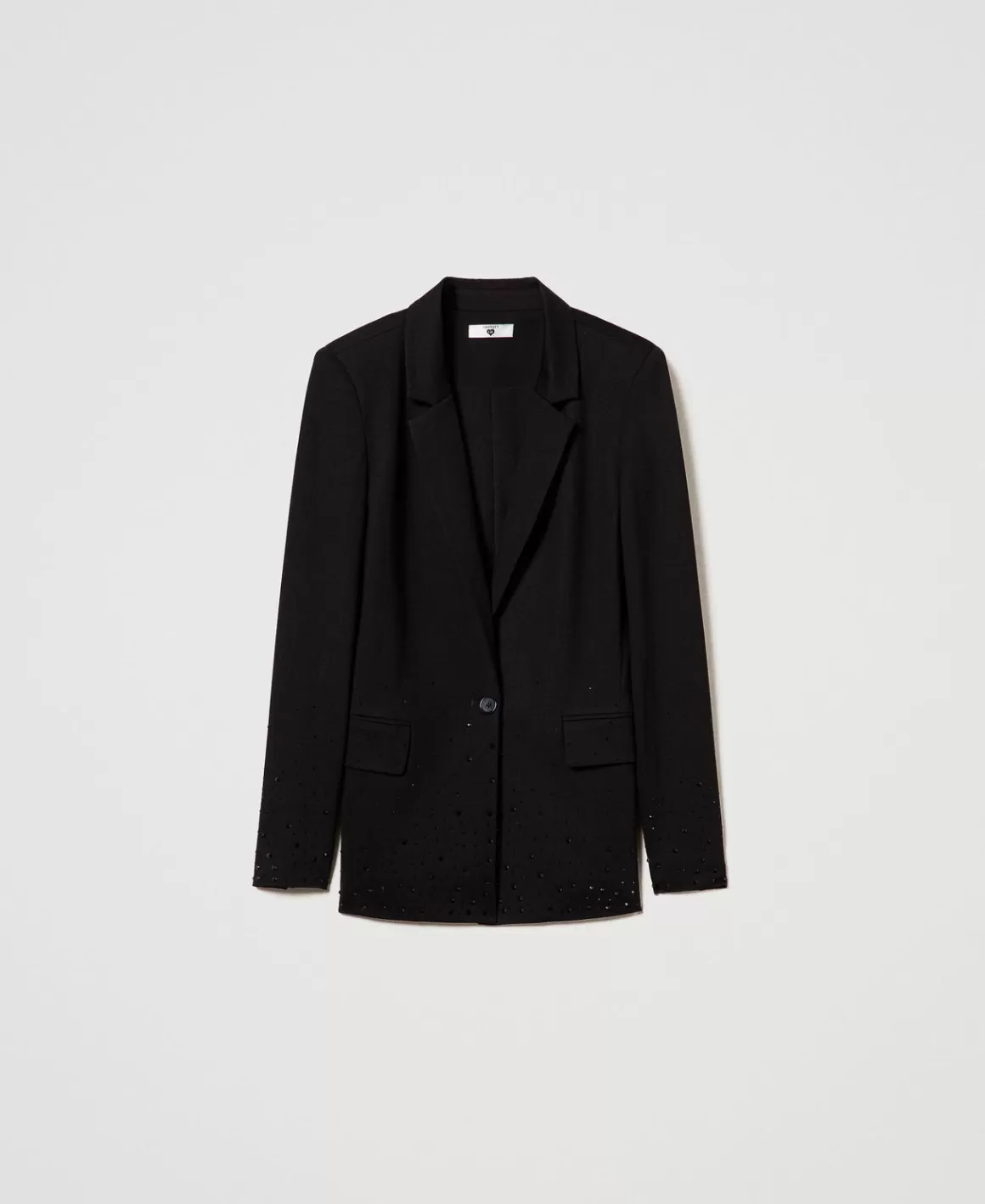 TWINSET Milano Blousons Et Doudounes | Blazers*Blazer Avec Strass Dégradés Noir