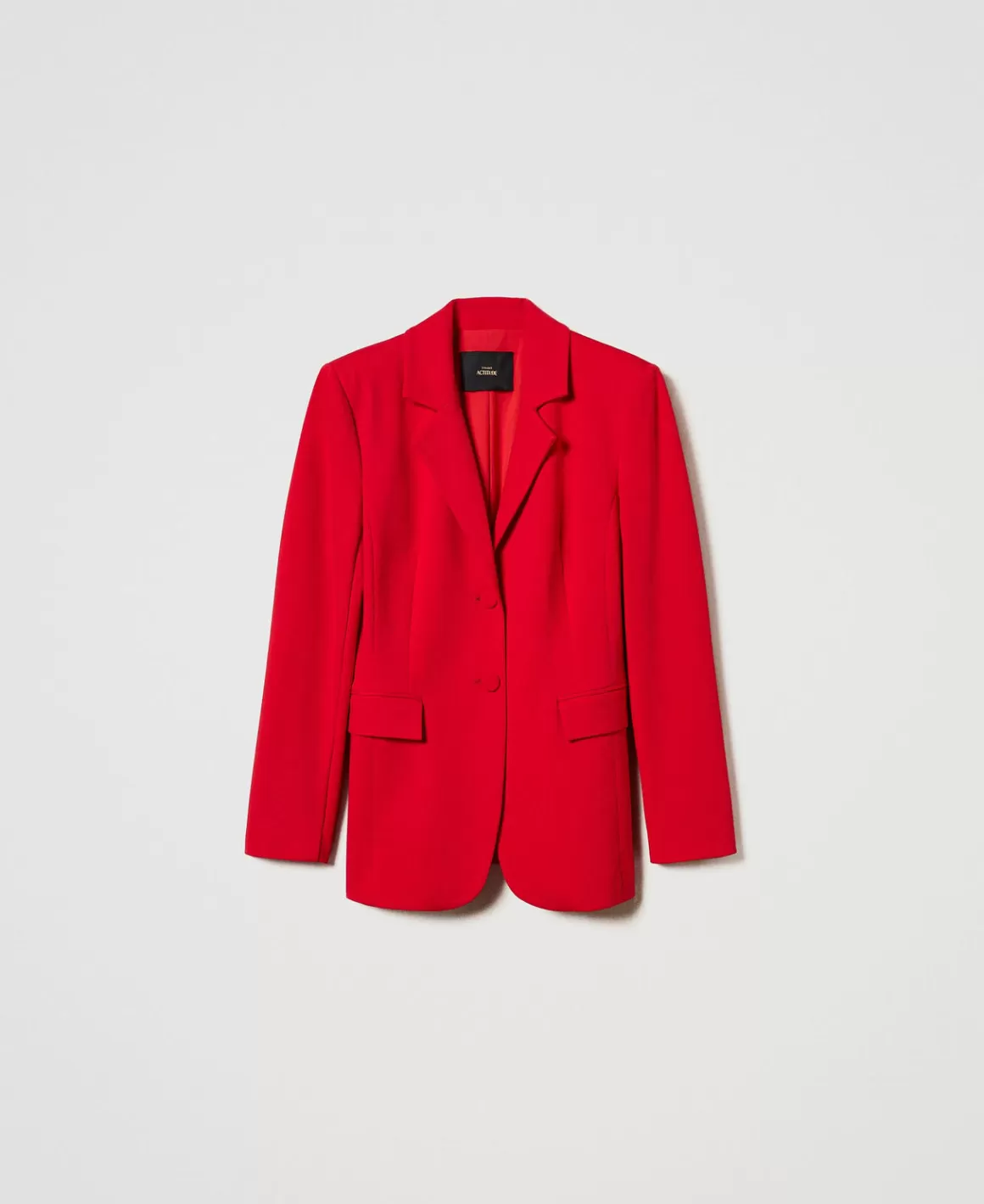 TWINSET Milano Blousons Et Doudounes | Blazers*Blazer Droit Fiery Red