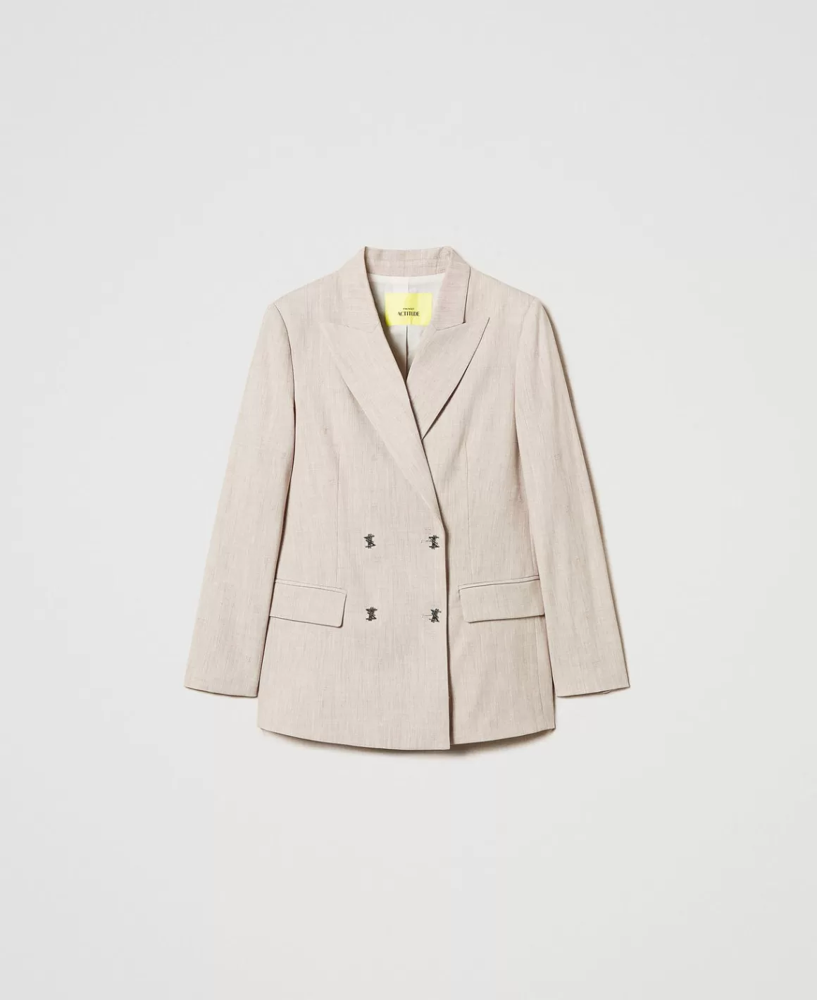 TWINSET Milano Blousons Et Doudounes | Blazers*Blazer MYFO Avec Broderie Dull Gold Chiné