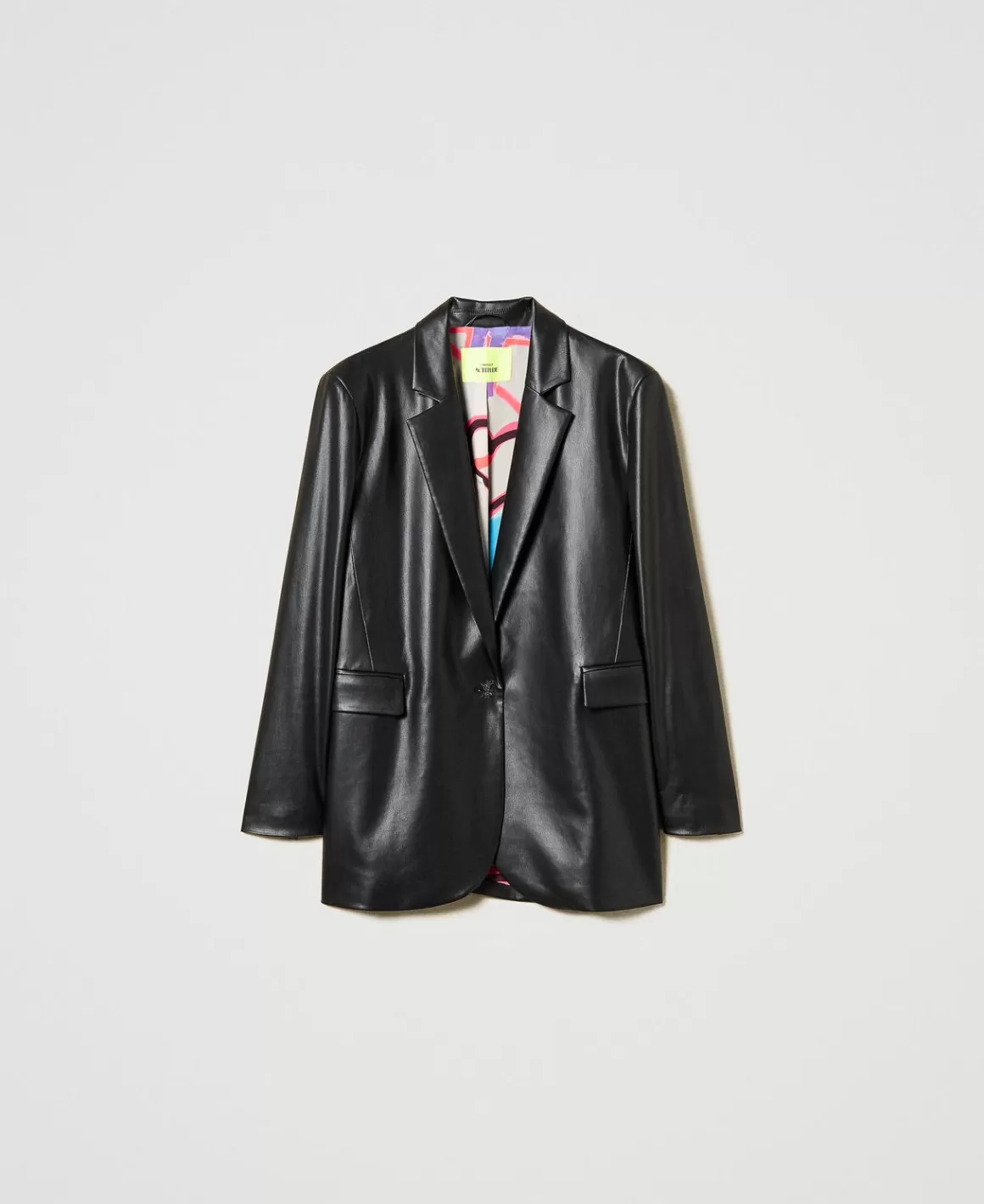 TWINSET Milano Blousons Et Doudounes | Blazers*Blazer MYFO Effet Cuir Noir