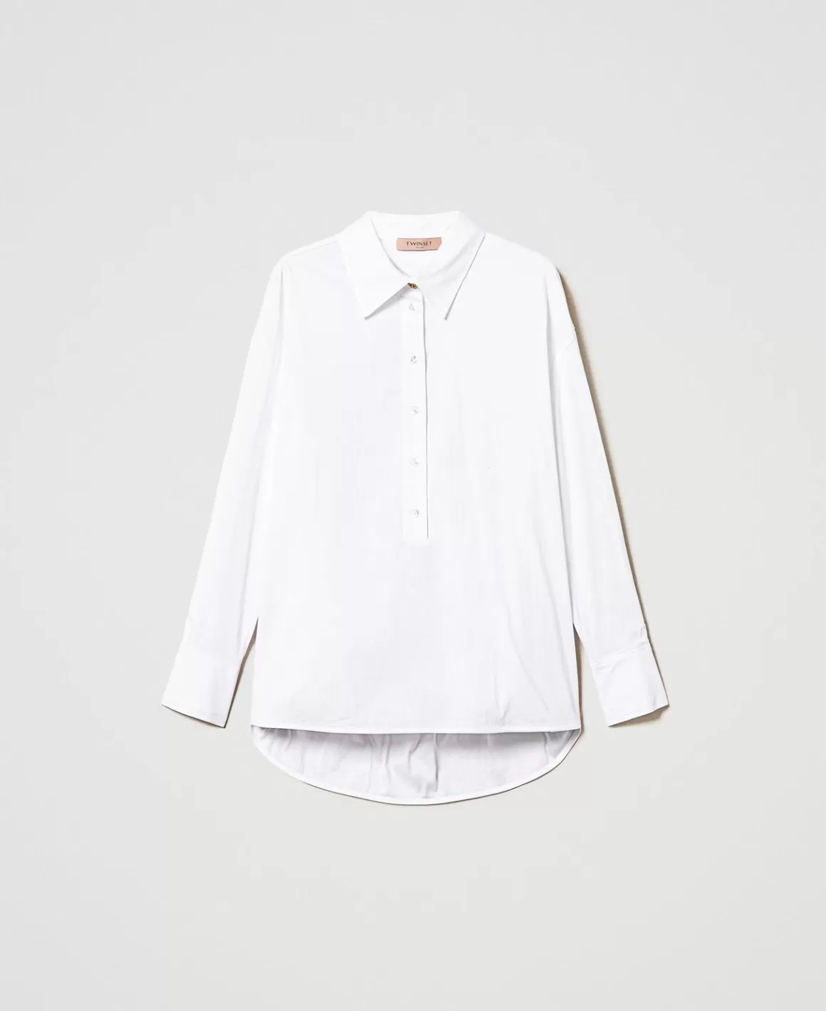 TWINSET Milano Blouses Et Chemises*Blouse Polo En Popeline Blanc