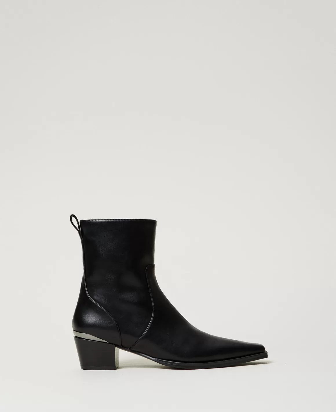 TWINSET Milano Chaussures À Talons | Bottes Et Bottines*Bottines Avec Insertion Lamée Noir