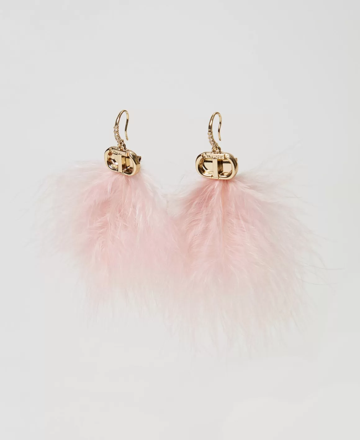 TWINSET Milano Bijoux*Boucles D’oreilles Avec Plumes Et Oval T Coral Bead