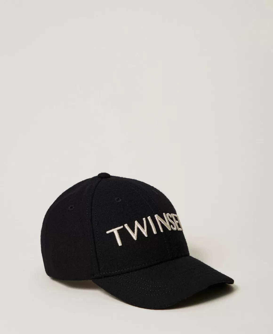 TWINSET Milano Accessoires*Casquette De Baseball En Drap Avec Logo Noir