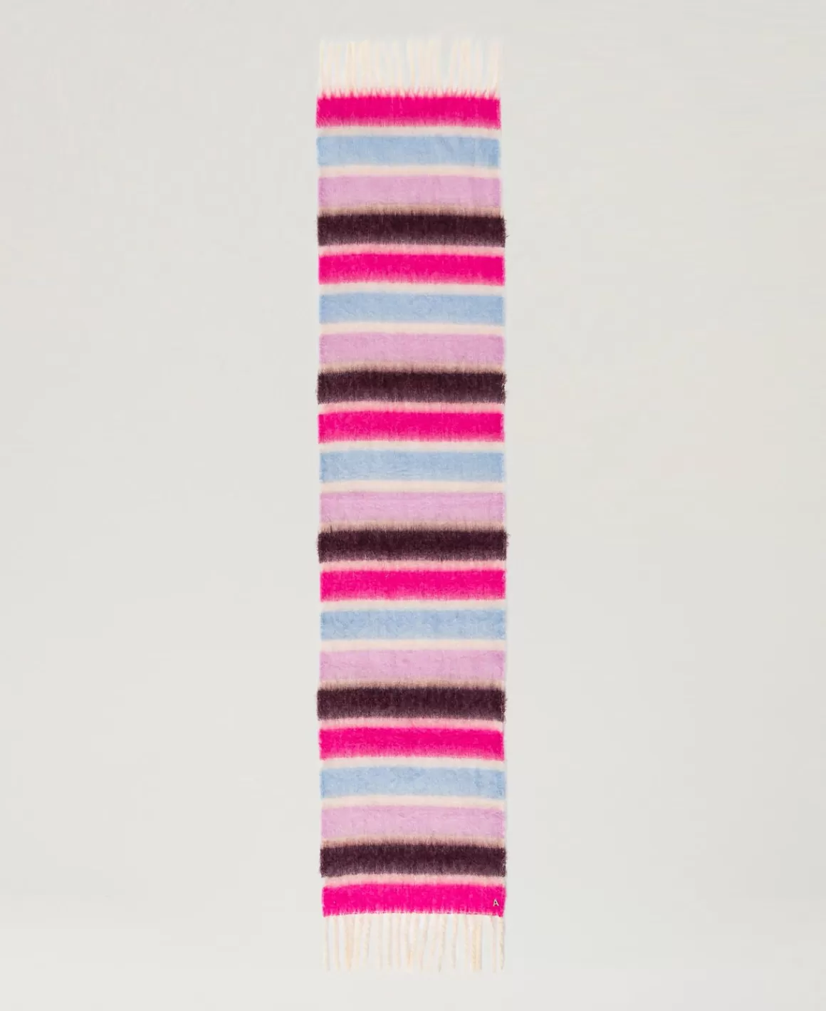 TWINSET Milano Écharpes*Écharpe Avec Rayures Multicolores Et Franges Multicolore Rayures Blanc Cassé