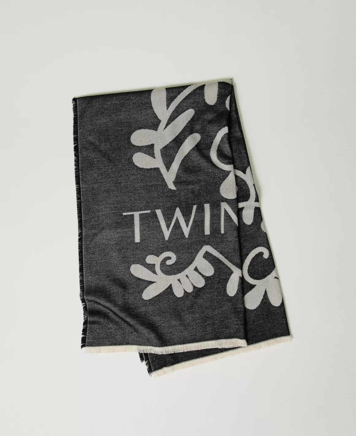 TWINSET Milano Écharpes*Écharpe Jacquard Avec Logo Noir