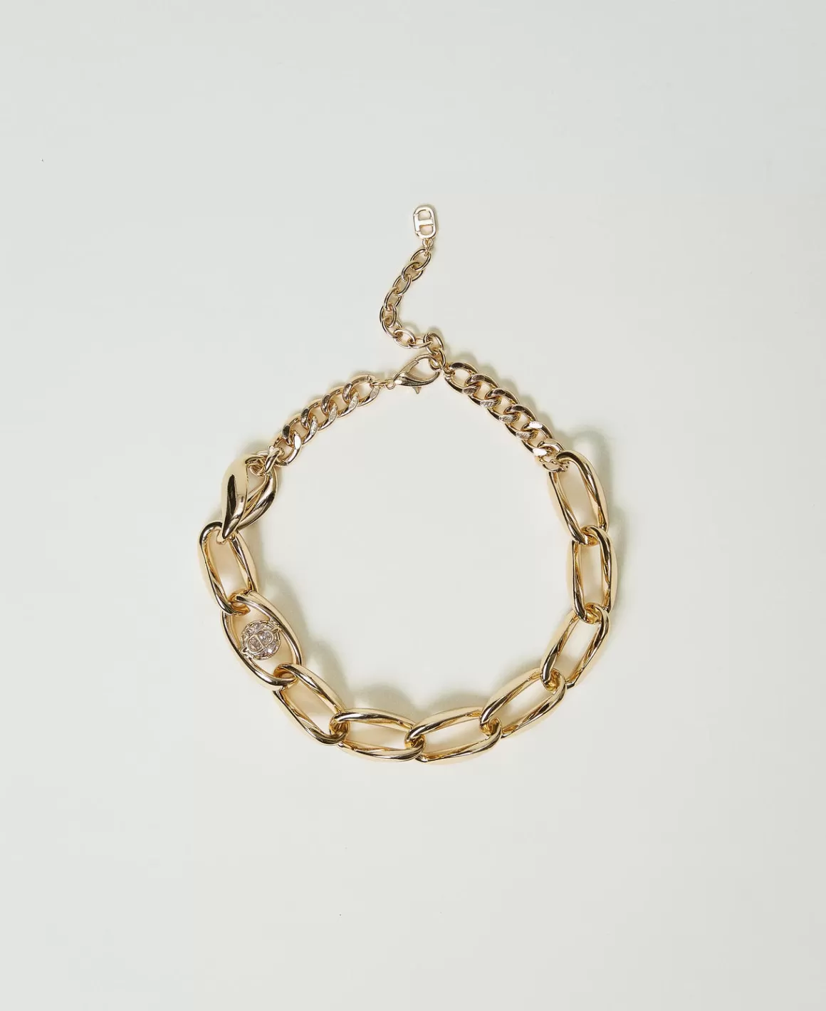 TWINSET Milano Bijoux*Collier Ras-du-cou En Chaîne New Gold