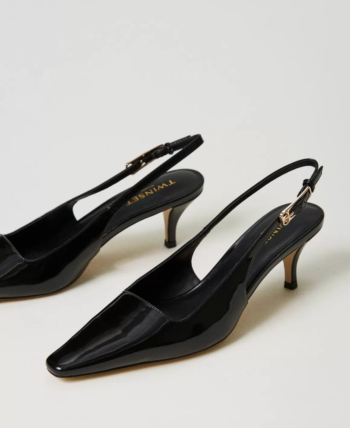 TWINSET Milano Chaussures À Talons | Escarpins Et Sandales*Escarpins Slingbacks Vernis Noir