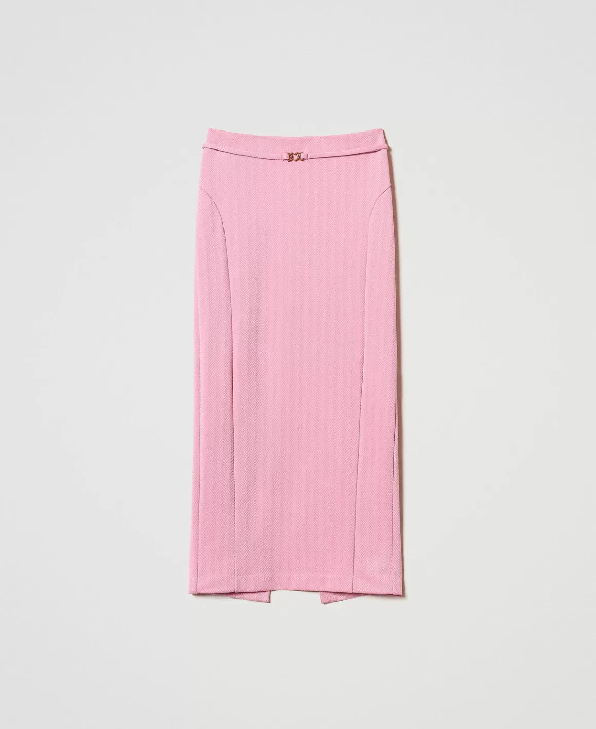 TWINSET Milano Jupes*Jupe En Scuba Jacquard Rose « Prism Pink »