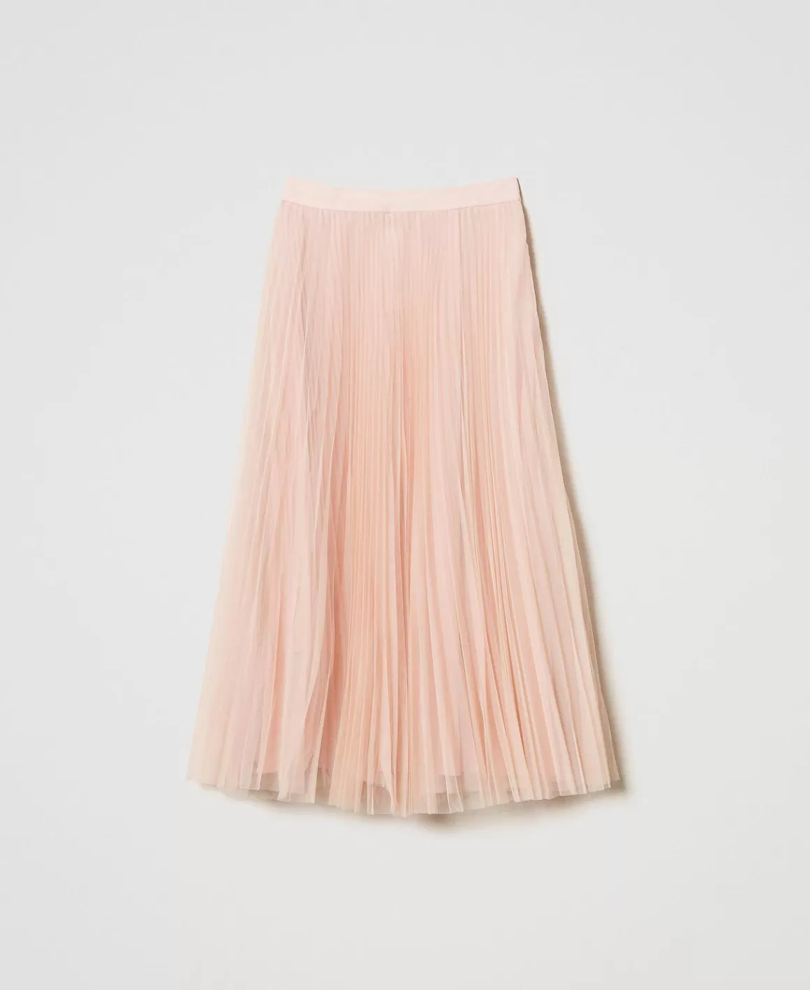 TWINSET Milano Jupes*Jupe Longue En Tulle Plissé Nude Clair