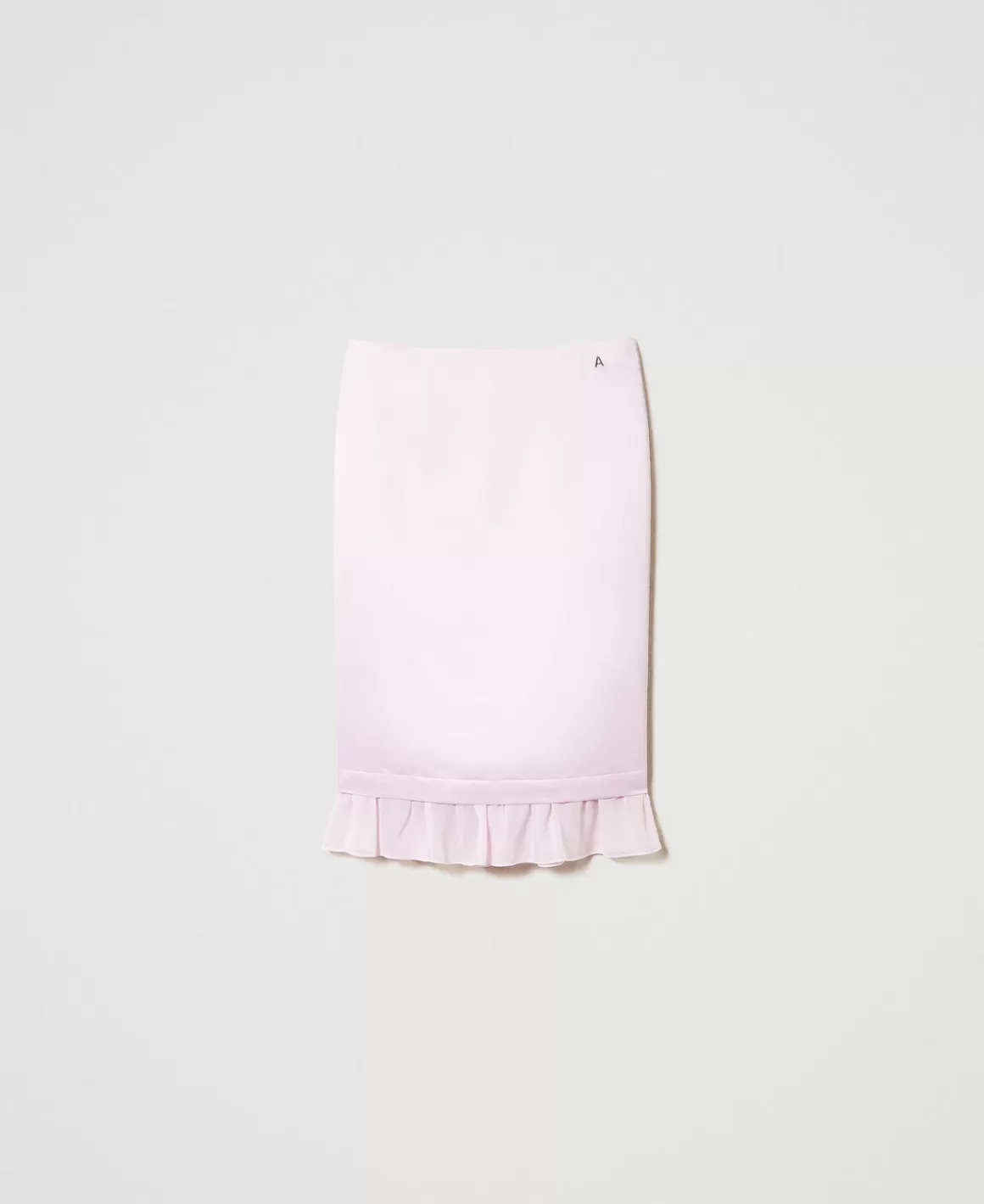 TWINSET Milano Jupes*Jupe Mi-longue En Satin Duchesse Rose « Pink Tulle »