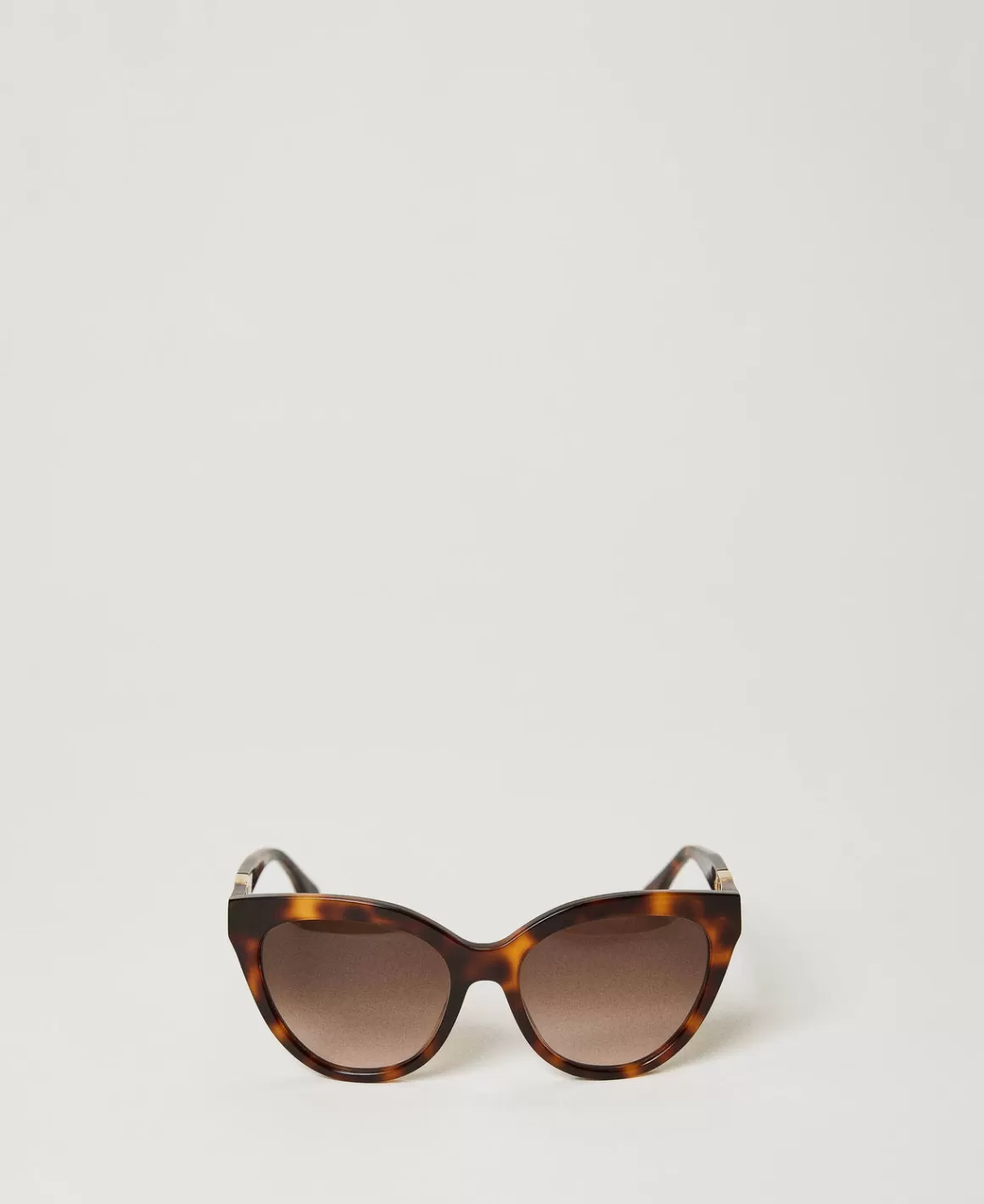 TWINSET Milano Lunettes De Soleil*Lunettes De Soleil œil-de-chat écaille De Tortue Classic Havana