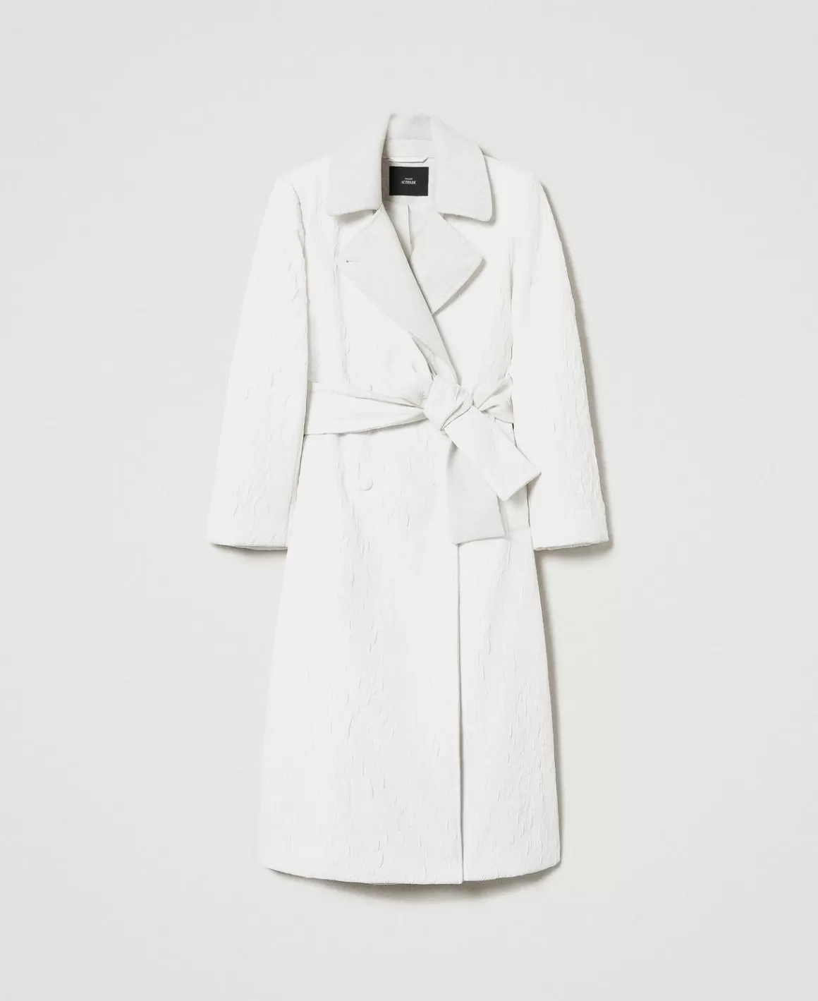 TWINSET Milano Manteaux Et Trenchs*Manteau Croisé Gaufré Off White