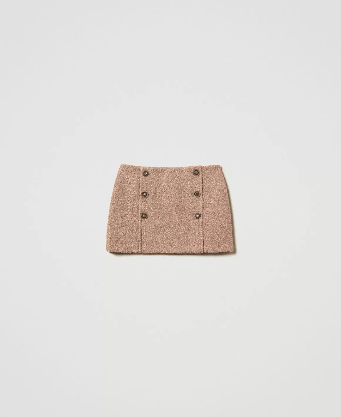 TWINSET Milano Jupes*Mini-jupe En Drap Froncé Marron « Beaver »