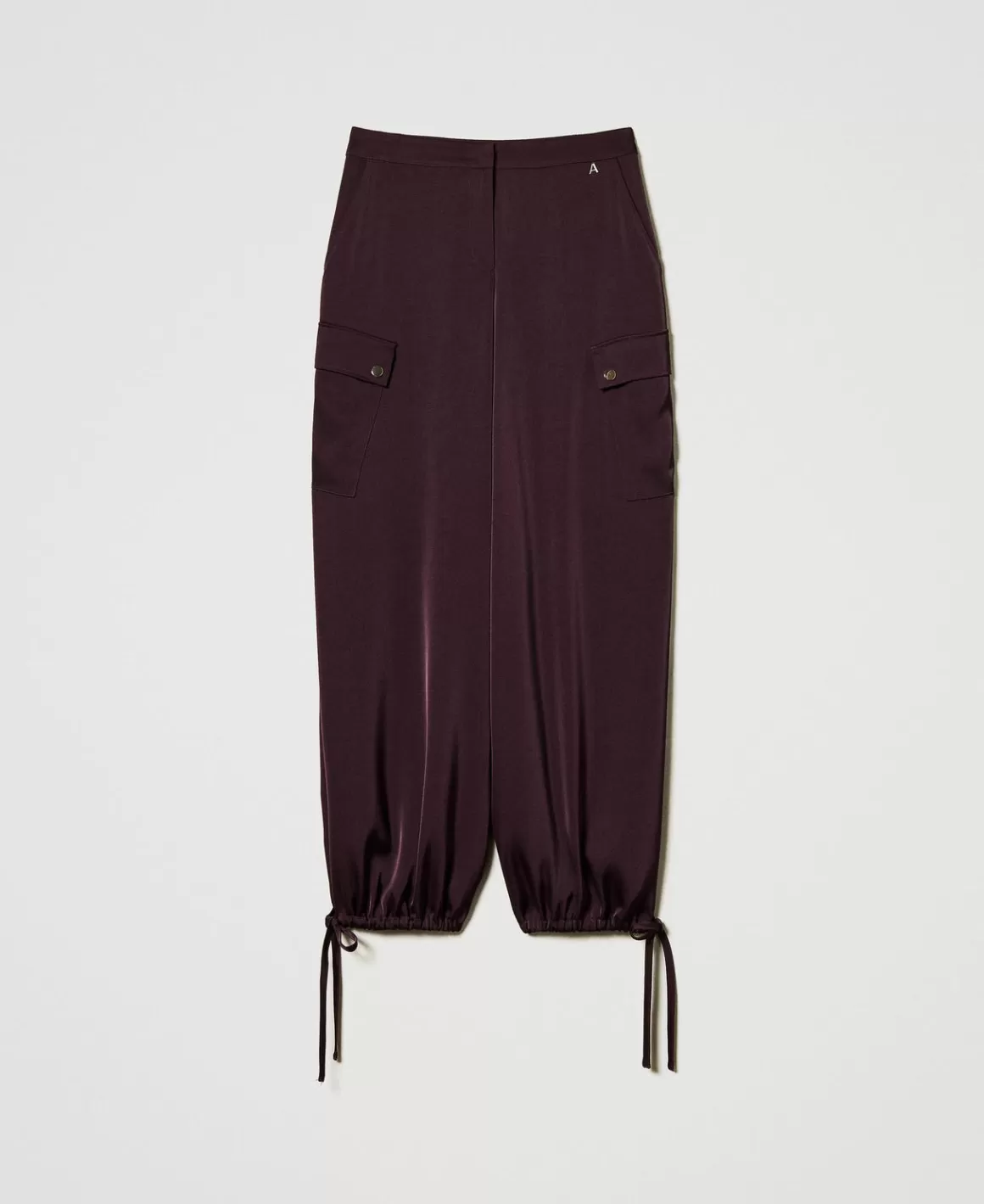 TWINSET Milano Pantalons Cargo*Pantalon Cargo En Satin Potent Purple