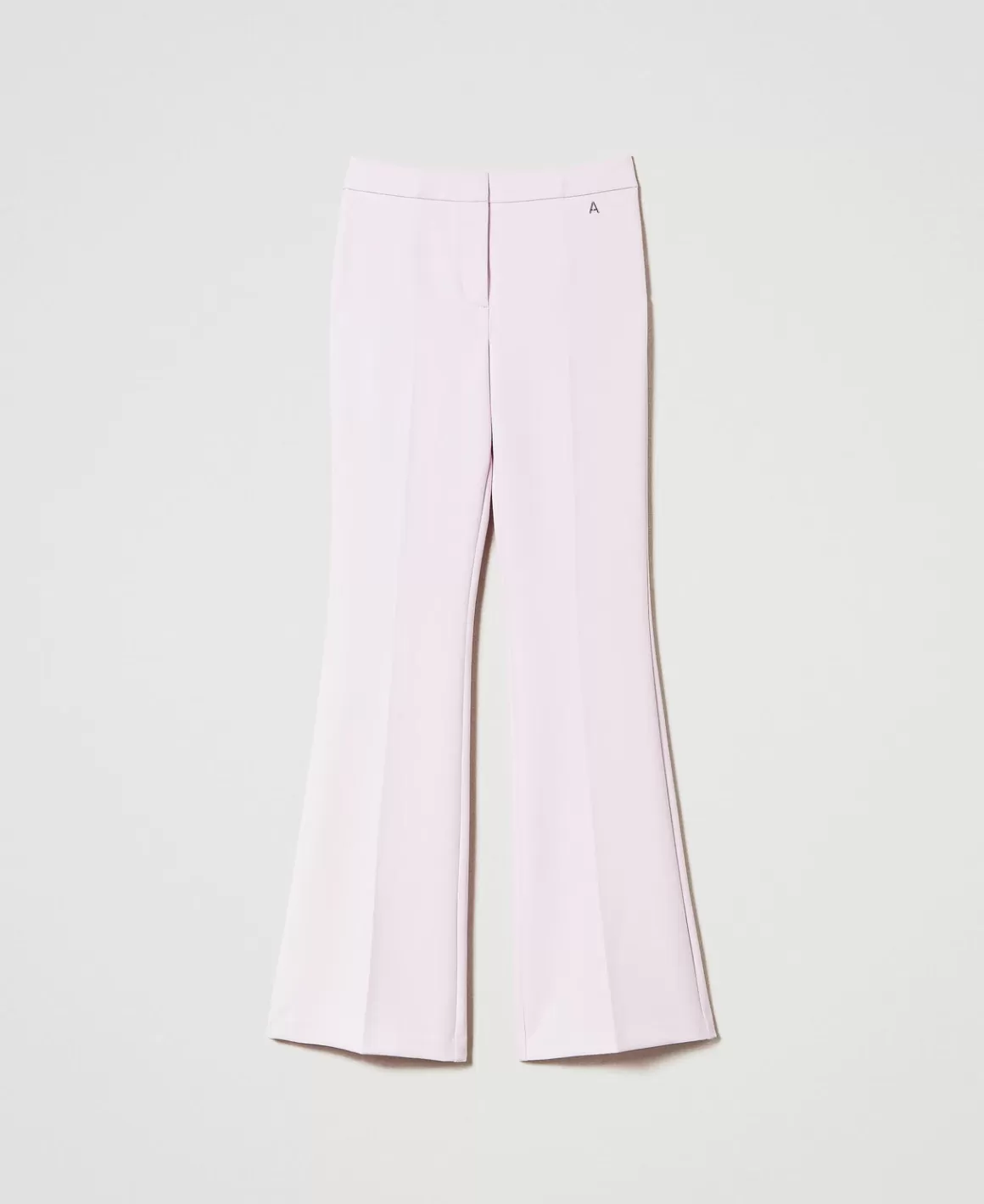 TWINSET Milano Pantalons Évasés*Pantalon évasé Avec Crêpe Cady Rose « Pink Tulle »