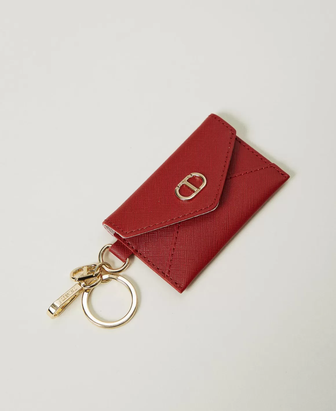 TWINSET Milano Portefeuilles Et Porte-Clés*Pochette Porte-cartes Avec Porte-clés Rouge Vénitien