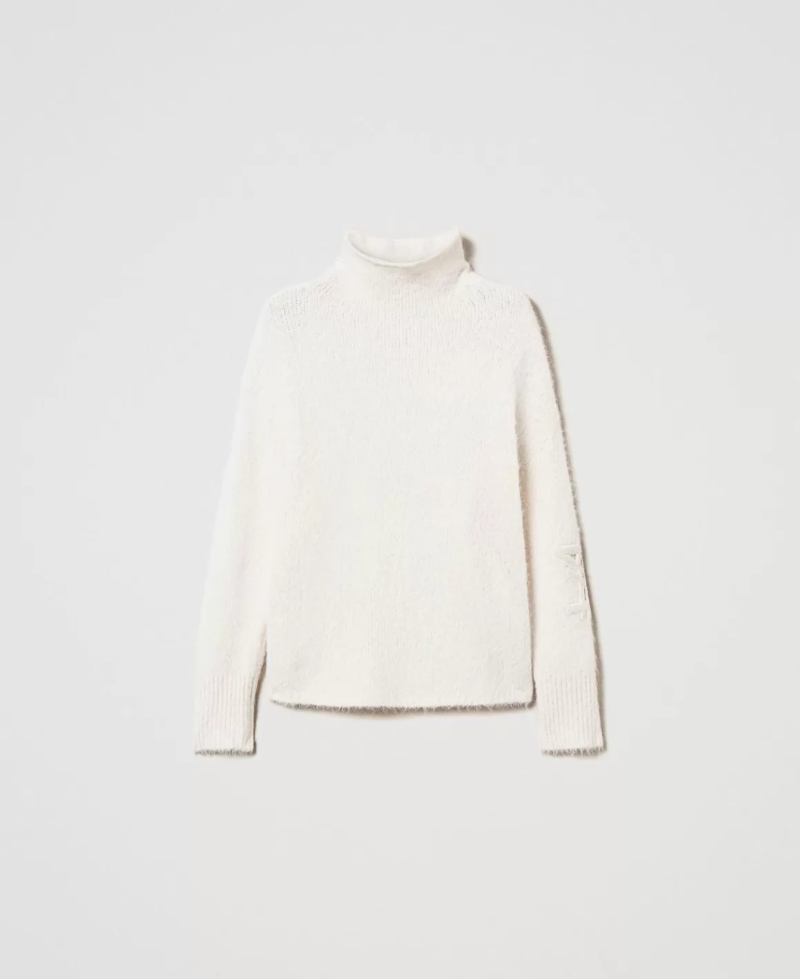 TWINSET Milano Pulls Et Cardigans*Pull MYFO En Alpaga Mélangé Blanc Neige