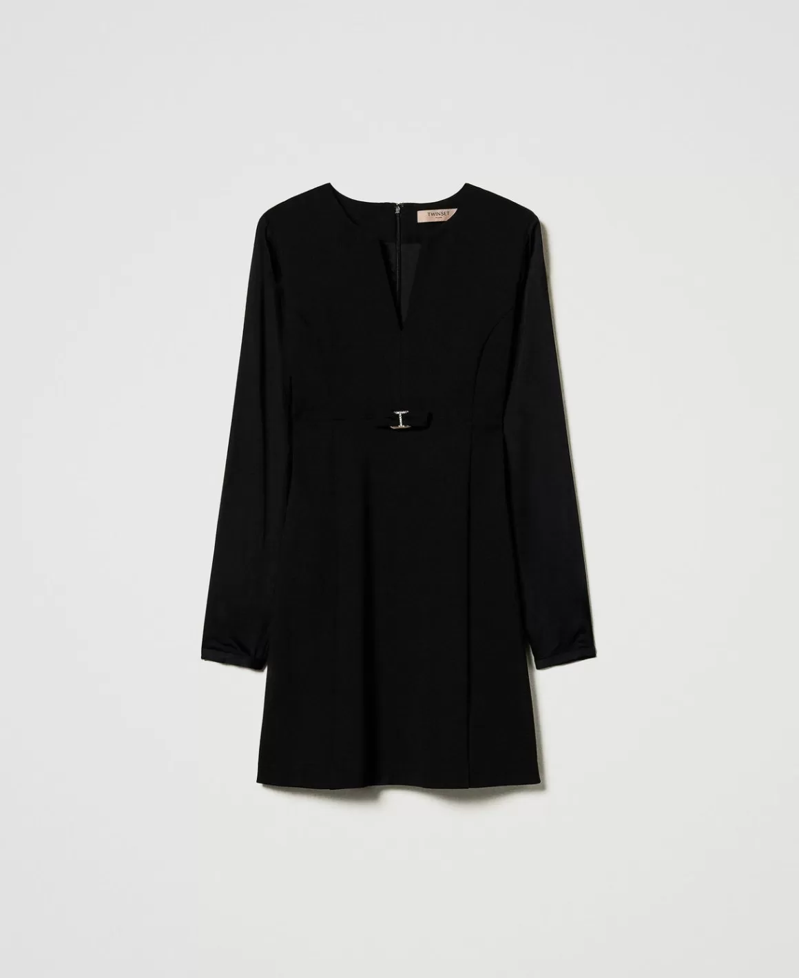 TWINSET Milano Robes Courtes*Robe Courte Avec Nœud Et Oval T Noir