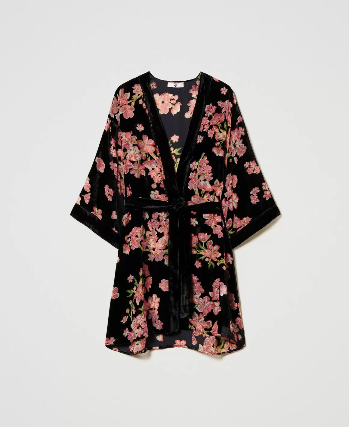 TWINSET Milano Sous-Vêtements Et Vêtements De Nuit*Robe De Chambre En Velours Dévoré Floral Multicolore Blooming