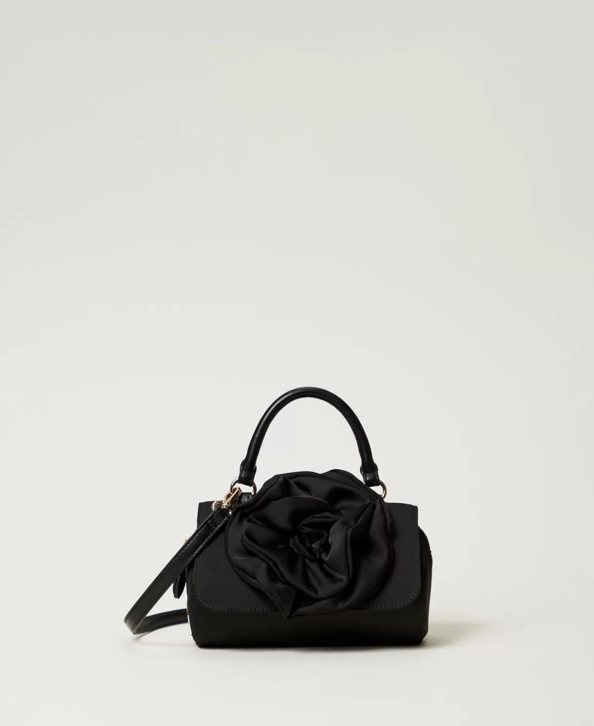 TWINSET Milano Sacs Porté Épaule | Sacs À Bandoulière*Sac à Bandoulière Avec Grande Fleur Noir