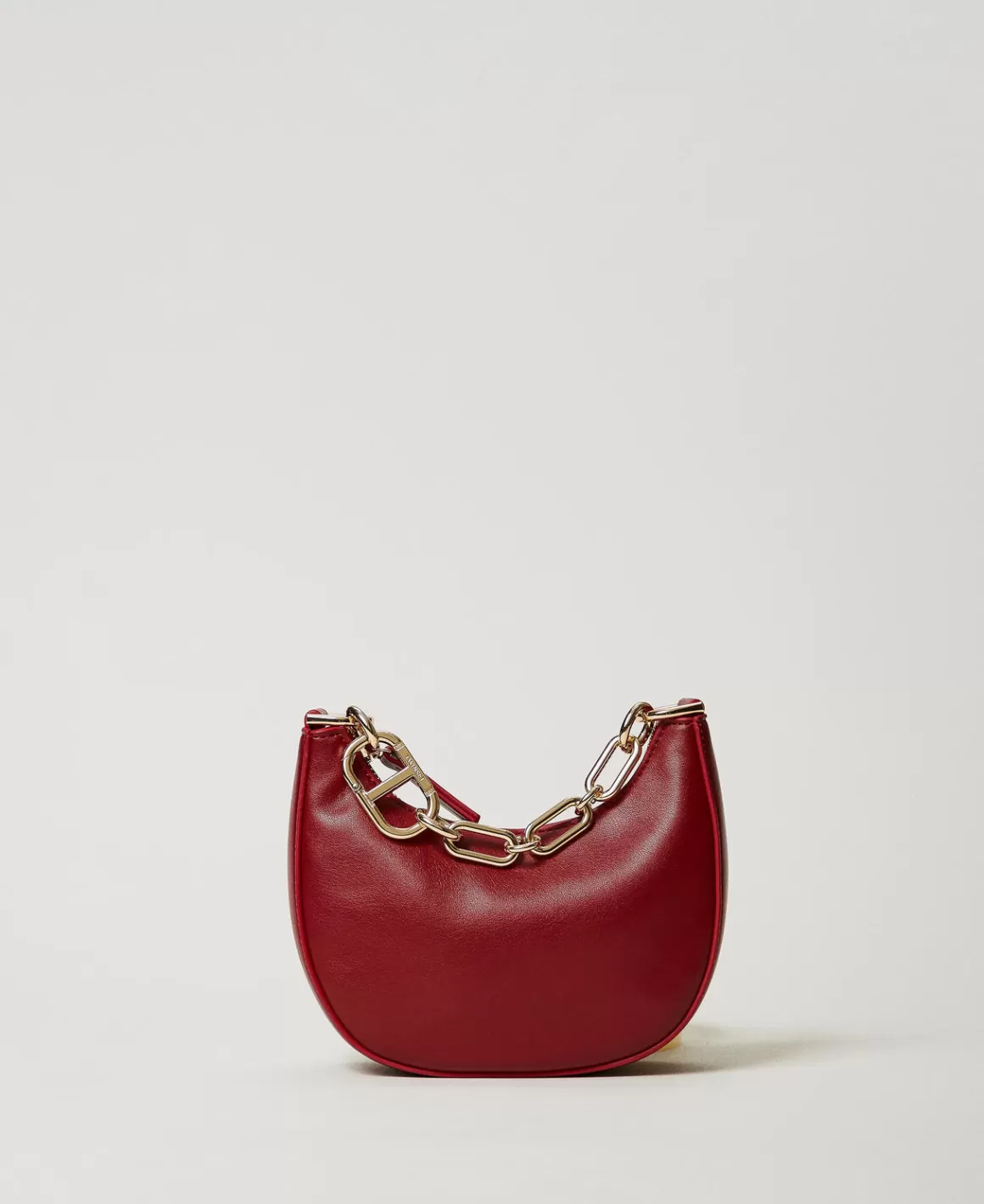 TWINSET Milano Mini Sacs | Sacs À Main*Sac «Mini Croissant» Avec Fermeture Oval T Rouge Pompéien