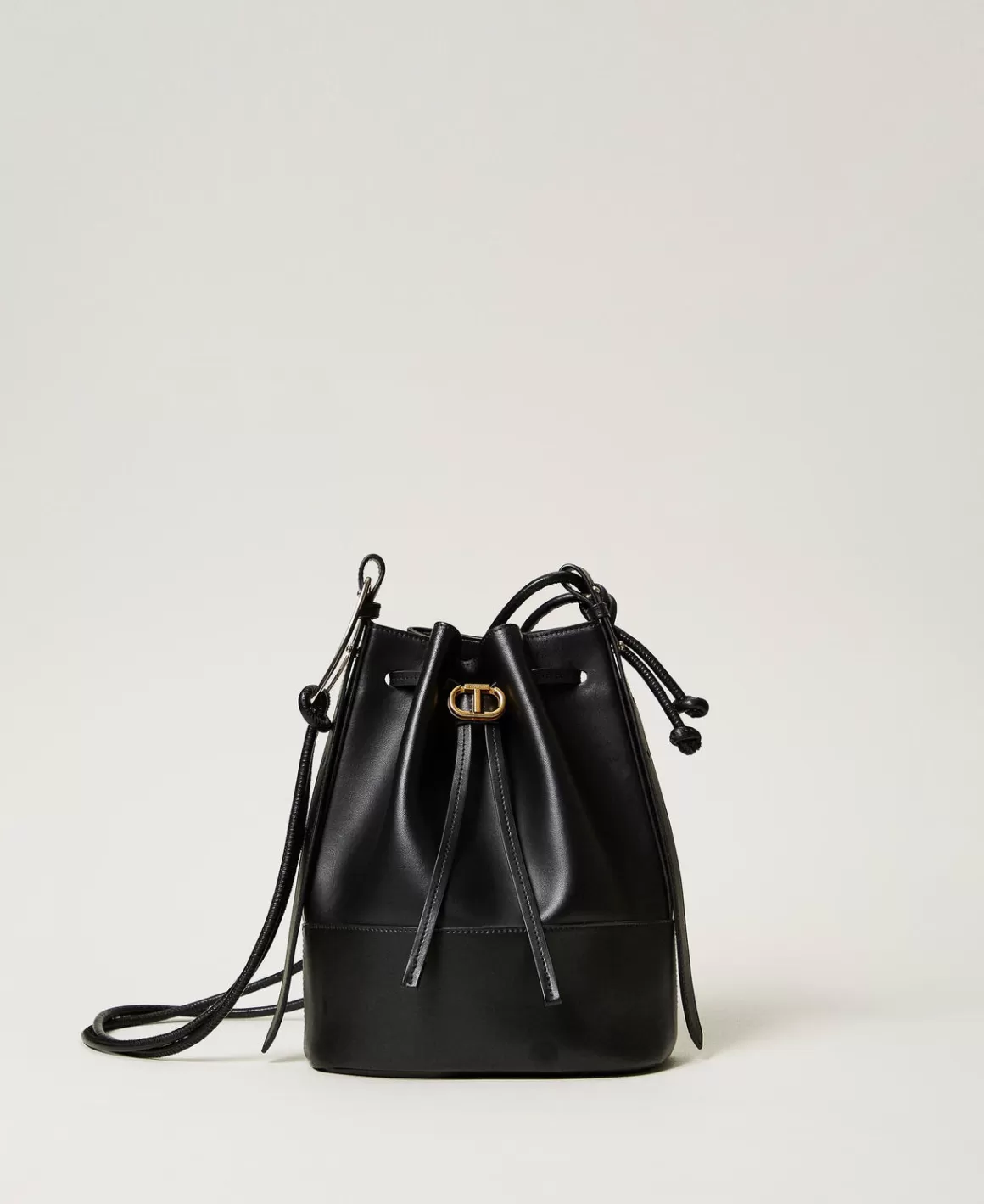 TWINSET Milano Sacs Porté Épaule | Sacs À Bandoulière*Sac Seau «Jane» En Cuir Noir