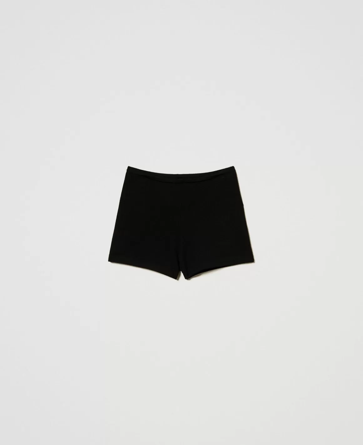 TWINSET Milano Shorts*Short Ajusté En Maille Noir