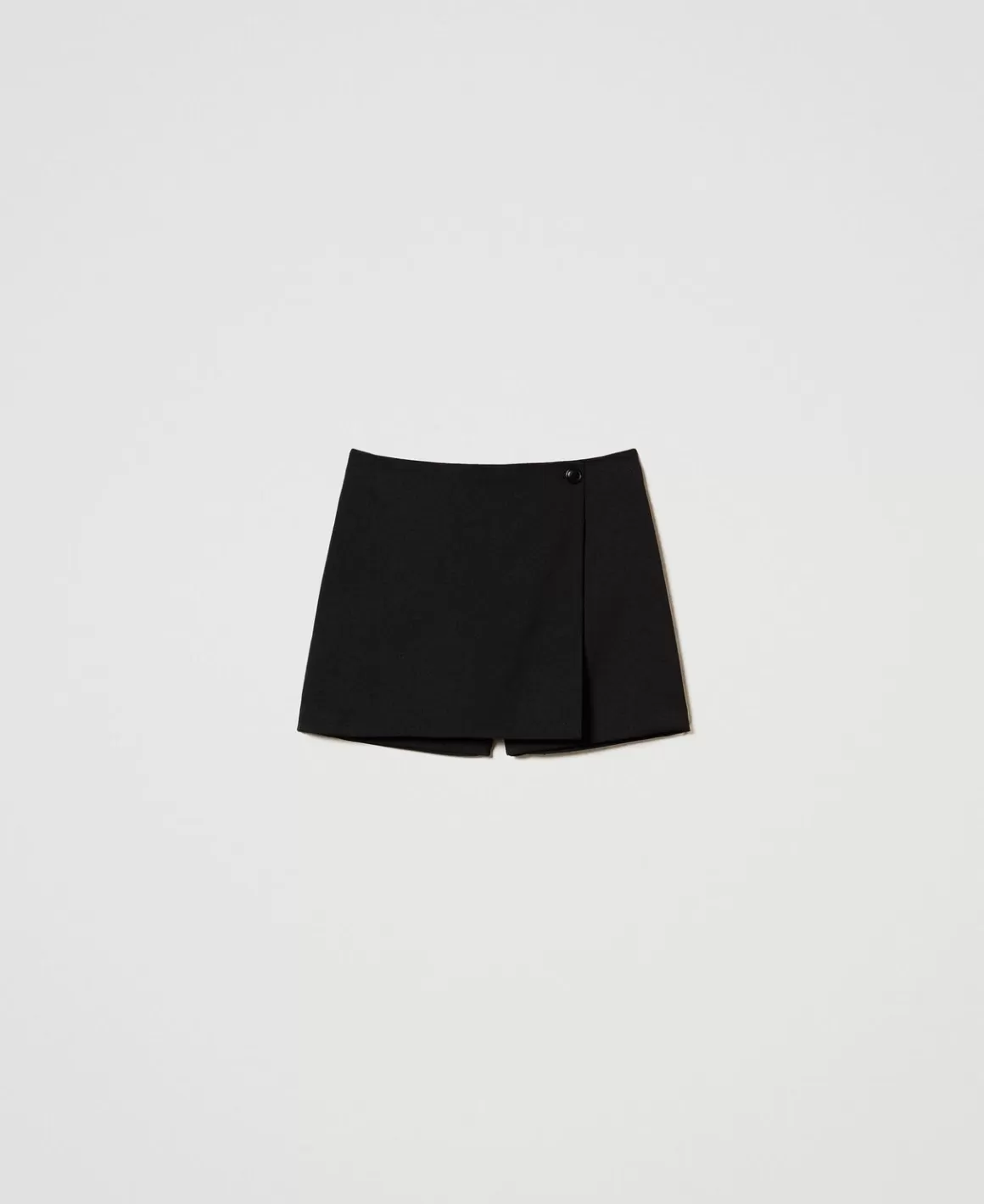 TWINSET Milano Shorts*Short Portefeuille En Laine Mélangée Noir