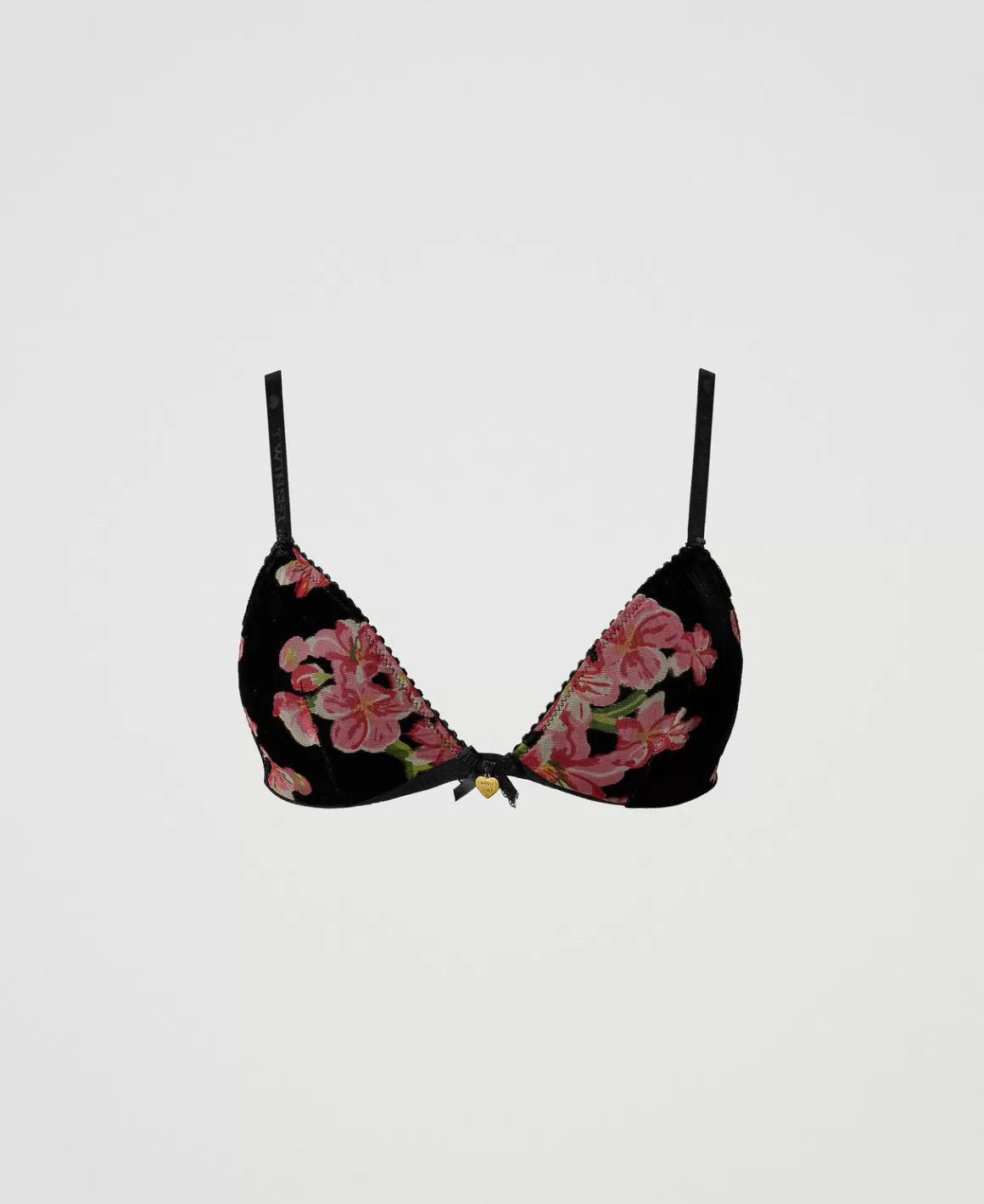 TWINSET Milano Sous-Vêtements Et Vêtements De Nuit*Soutien-gorge Triangle En Velours Dévoré Multicolore Blooming