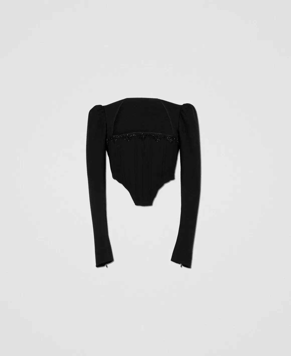 TWINSET Milano T-Shirts Et Tops*Top Bustier Avec Broderie Noir