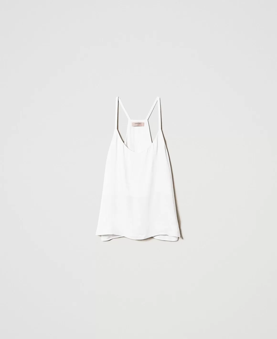 TWINSET Milano T-Shirts Et Tops*Top En Satin Blanc Neige